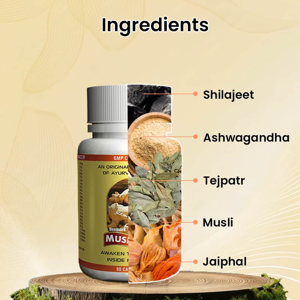 Musli Pro - Ayurvedic Capsules to Improve Desire & Drive in Men and Women