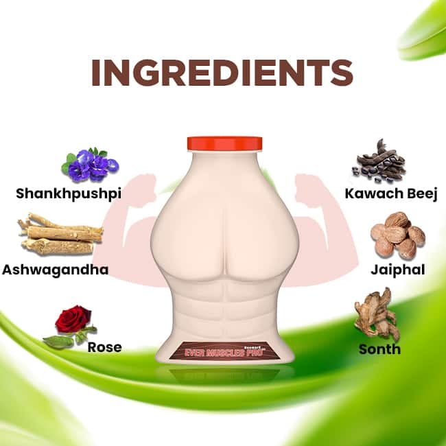 Ever Muscle Pro - Ayurvedic Supplement for Weight Gain & Muscle Building