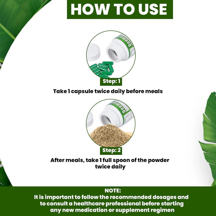 No Piles Ayurvedic Powder with Capsules for Hemorrhoids