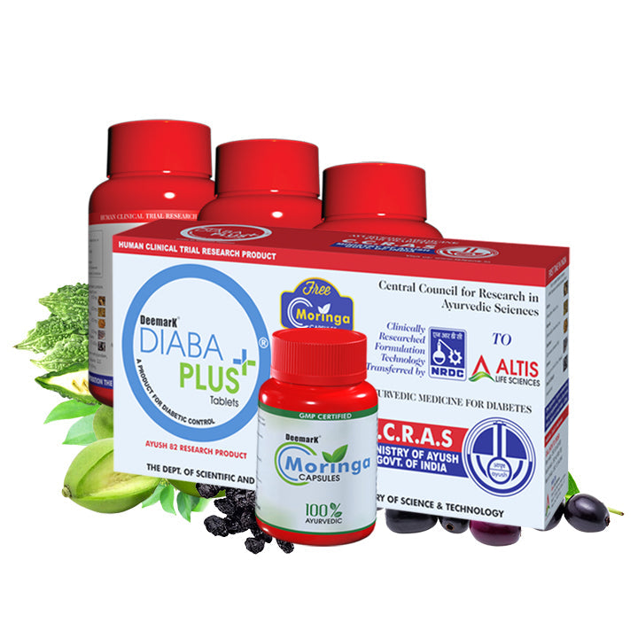 Diaba Plus with Moringa Capsules- Ayurvedic Solution to Manage your Diabetes