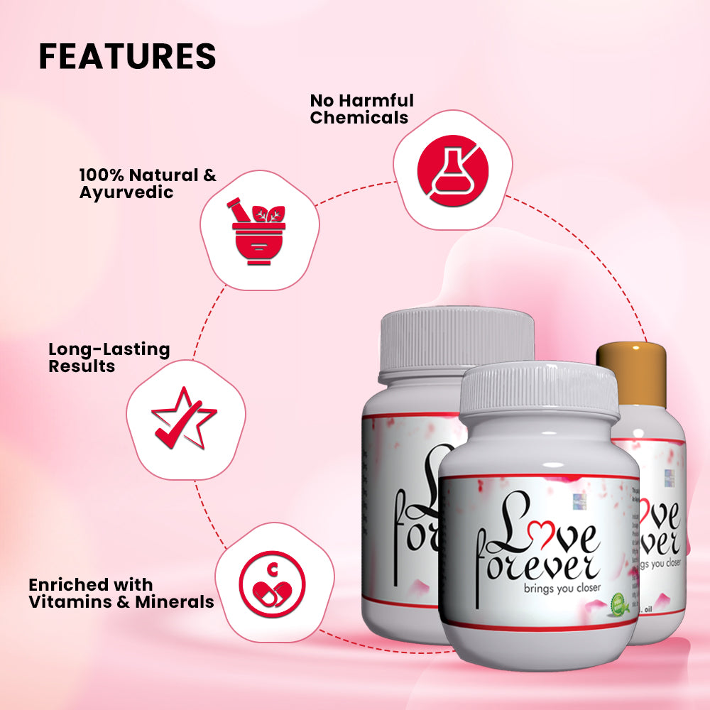 Love Forever (Oil, Prash and Capsules) - Ayurvedic Oil, Prash and Capsules for all Problem Related to Wellness in Men and Women