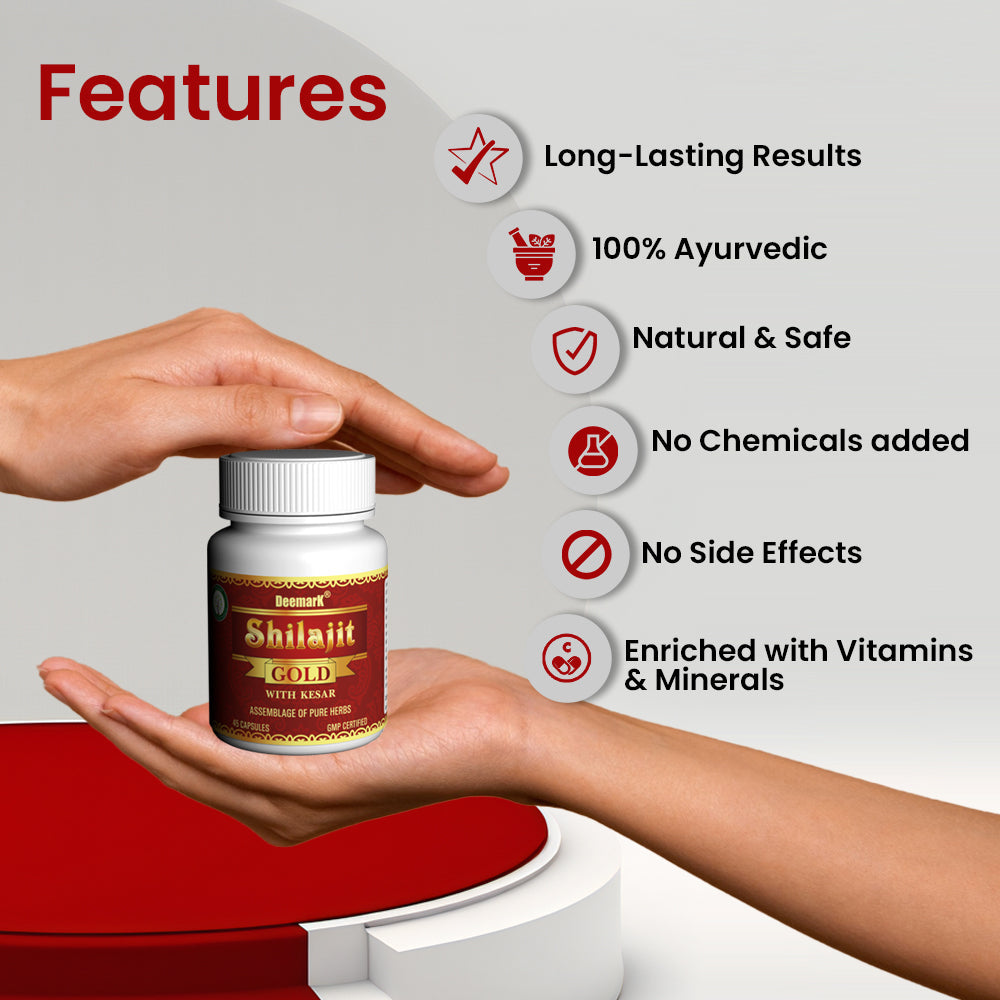 Shilajit Gold - Ayurvedic Health Supplement for Boosting Stamina & Power in Men and women
